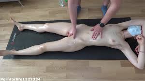 Masseur gives me full body oily massage with hard pussy fingering for  stress relief