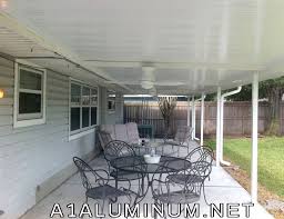 This Was A Very Big Patio Cover It Span Almost The Whole Width Of The House We First Poured The Concrete Yes We Patio Aluminum Patio Covers Aluminum Patio