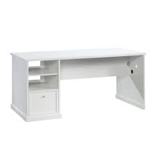 Unbranded Homevisions White Craft Desk 425032 The Home Depot In 2020 Craft Desk White Executive Desk Craft Table