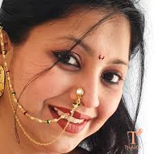 Maharashtrian Nath Nath Stylish Modern Nose Pin Design Clip On Traditional  Nose Ring With Chain No