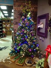 Purple And Blue Christmas Tree At One Posh Place In Grapevine Tx Myposhplace Com Purple Christmas Tree Decorations Blue Christmas Tree Holiday Christmas Tree