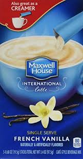 Maxwell House International Coffee French Vanilla Latte Singles 34ounce Boxes Pack Of 8 Details Can Be F French Vanilla Vanilla Latte French Vanilla Coffee