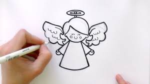 Angel Art Angel Drawing Angel Drawing Easy Xmas Drawing