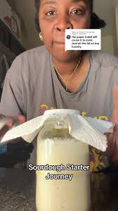 Using A Coffee Filter to Cover Jar for Sourdough Starter
