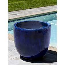 Amazon's choicefor blue ceramic planter blue ceramic planter flower plant pots containers, laseejos 6.5 and 5.5 inch planter pot with drainage hole and ceramic tray for succulents outdoor indoor garden pots set of 2 (blue) 4.7 out of 5 stars27 $25.99$25.99 Large Ceramic Planters Riviera Royal Blue Kinsey Garden Decor