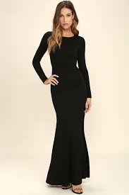 Up And Coming Black Long Sleeve Maxi Dress Long Sleeve Black Maxi Dress Maxi Dress With Sleeves Long Sleeve Bridesmaid Dress