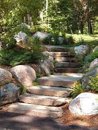 Stone Steps For The Yard Garden Stairs Landscape Stairs Garden Steps