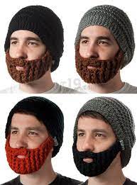 The Original Beard Hat Black Blond Beard Hat Knitted Beard Knitted Hats