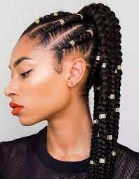 Hair Feed In Ponytail Braids Best Braided Black Hairstyle Ideas Best Braided Black Hairstyle Ideas Croc Hair Styles Braided Hairstyles Box Braids Styling