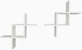 Maybe you would like to learn more about one of these? White Set Of 2 Ballucci Criss Cross Floating Wall Shelf Floating Shelves Home Decor Accents Semo Es