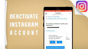 Disabling your account is a perfect way. How To Deactivate Instagram Account Temprorarily 2021 Youtube