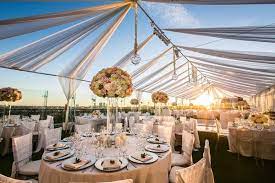 Vibrant Indian Wedding Ceremony Modern Rooftop Reception Rooftop Wedding Wedding Inside Outdoor Indian Wedding