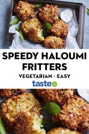 Speedy Zucchini And Haloumi Fritters Recipe In 2020 Easy Vegetarian Vegetarian Recipes Easy Veggie Snacks