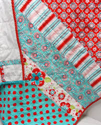 Lush decor clara quilt 3 piece reversible bedding set, full queen, turquoise and tangerine. Baby Quilt Breezy In Red Turquoise Aqua Pink Etsy Girls Bedroom Turquoise Quilts Baby Quilts