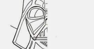 Craft Time Draw The Other Half Of Darth Vader S Face Darth Vader Drawing Homeschool Art Art Handouts