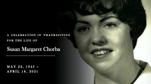 Obituary information for Susan Margaret Chorba