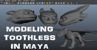 Speed Modeling Toothless Edge Modelling In Autodesk Maya 2014 Maya Modeling Toothless Maya