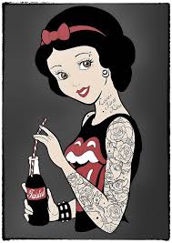 Snow White With Piercings Tats By Twistedappareluk Punkdisney Tattoo Goth Disney Princesses Punk Disney Princesses Goth Disney