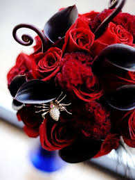Sunm boutique 10 pack artificial flowers black roses bouquets silk bouquet wedding bridle bouquet. 60 Halloween Wedding Bouquets To Get Inspired Happywedd Com