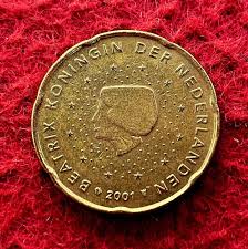 Netherlands 20 Euro Cent – Beatrix 2001 Coin - BidCurios