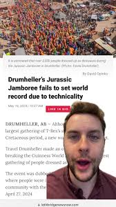 Over 3,000 people dressed as dinosaurs for an event in Drumheller, but they  werent able to break the Guinness World Record. Learn more at  LethbridgeNewsNow.com #YQL #LNN #Drumheller #Alberta #News