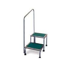 Includes handrails for extra security and added confidence, up or down. Mri Two Step Stool Narrow W Handrail