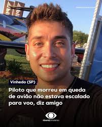 Guilherme Baccar, amigo do piloto Danilo Romano, morto na queda da aeronave  em Vinhedo, no interior de São Paulo, contou que ele não estava escalado  para o voo que tinha como destino