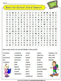 Back To School Activities For Teachers Back To School Word Search Puzzle Back To School Worksheets Super Teacher Worksheets School Activities