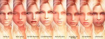 Skyrim se mods havok s racemenu makeup overlays lipstick. Skyrim Most Realistic Female Face Texture Mods Girlplaysgame