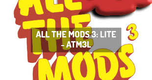 Established on pmc •3 weeks ago. All The Mods 3 Lite Atm3l Minecraft Modpack