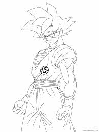 Dragon ball z coloring pages goku. Dragon Ball Z Coloring Pages Goku Super Saiyan God Coloring4free Coloring4free Com