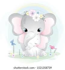 Mother Elephant Baby Sketch Images Stock Photos Vectors Shutterstock