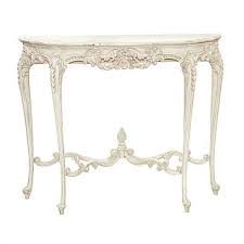French White Half Moon Console Table Bd Bb301 French Console Table White Console Table Console Table