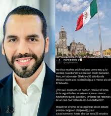 El Contundente mensaje de Nayib Bukele, esto en una publicación en donde  dicen que El Salvador ha logrado tener mucha seguridad porque es un país  pequeño y que no se puede comparar