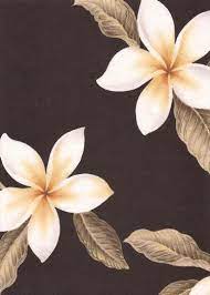 Plumeria Blue Tropical Hawaiian Plumeria Frangipani Flowers On A Cotton Upholstery Fabric Mo Hawaiian Flower Tattoos Hawaiian Tattoo Tropical Flower Tattoos