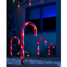 Candy cane outline flat icon on white. Connectable Candy Cane Pathway Lights Set Of 4 We R Christmas