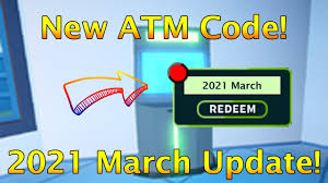 Jailbreak codes, more specifically roblox jailbreak atm codes are essential for the regular players. New Atm Code March 2021 Atm Code Roblox Jailbreak Youtube