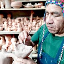 Water Whistle Vessel Peruvian Dog Huaco Silbador