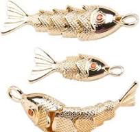 Amazon.com: SaiDian 3Pcs Koi Gold Fish Pendant 3D Fish ...