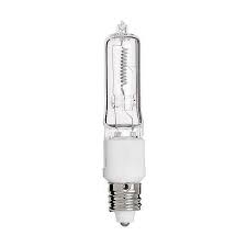 Because the temperature required for this reaction is higher than a typical incandescent bulb, halogen lamps must generally be manufactured using quartz. Satco 50 Watt Mini Candelabra E11 Base Clear Halogen Light Bulb 6t442 Lamps Plus