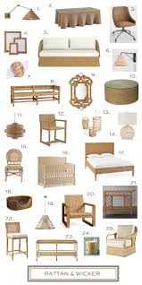 What S Hot Now Wicker Rattan Elements Of Style Blog Living Room Sofa Design Wicker Sofa Living Room Sofa Design