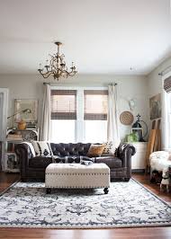 Living Room Redo With A New Leather Sofa Alice Wingerden Kid Friendly Living Room Furniture Kid Friendly Living Room Boho Chic Living Room Decor