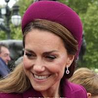Kate Lock Sweet Delight Hat May 16 2017 Garden Party with Christopher Kane  icy blue coat product shot Pool i-Images
