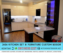 Simulasi harga biaya granit kitchen set ukuran 60 cm x 300 cm 2021. Tukang Kitchen Set Bogor Harga Murah Terjangkau Produsen Kitchen Set Dan Furniture Custom Bogor