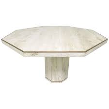 Italian Travertine Marble Octagonal Dining Table By Roche Bobois Dining Table Marble Furniture Modern Dining Room Tables