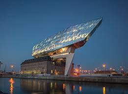 The port of antwerp, on the right hank of the river scheldt, is situated at 88 km. Port House Zaha Hadid Architects Cupa Pizarras Schuco Archello