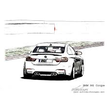 Bmw M4 Coupe Pencildrawing By Www Autozeichnungen Net Bmw M4 Bmw M4 Coupe Bmw