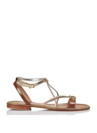 Sandales à lanières inblu en ligne chez mec shopping. Soldes Sandales A Lanieres En Cuir Tan Or Les Tropeziennes Femme Place Des Tendances