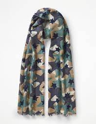 Printed Merino Scarf Scarf Outfits Fashion