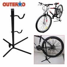 Adjustable Storage Bike Parking Racks Bicycle Maintenance Repair Work Stand Rack Display Bracket Floor Stand Repair Work Tool Bicycle Maintenance Bicycle Bike Repair Stand